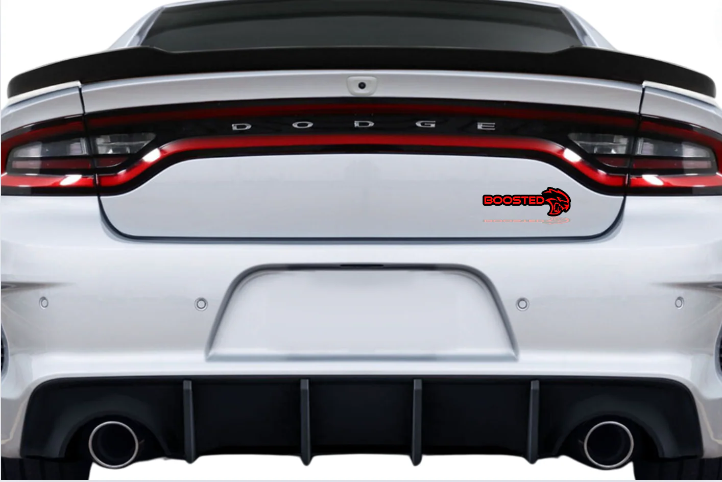Dodge Emblem & Badge Set - Grille and Tailgate Boosted Hellcat logo - Image 3