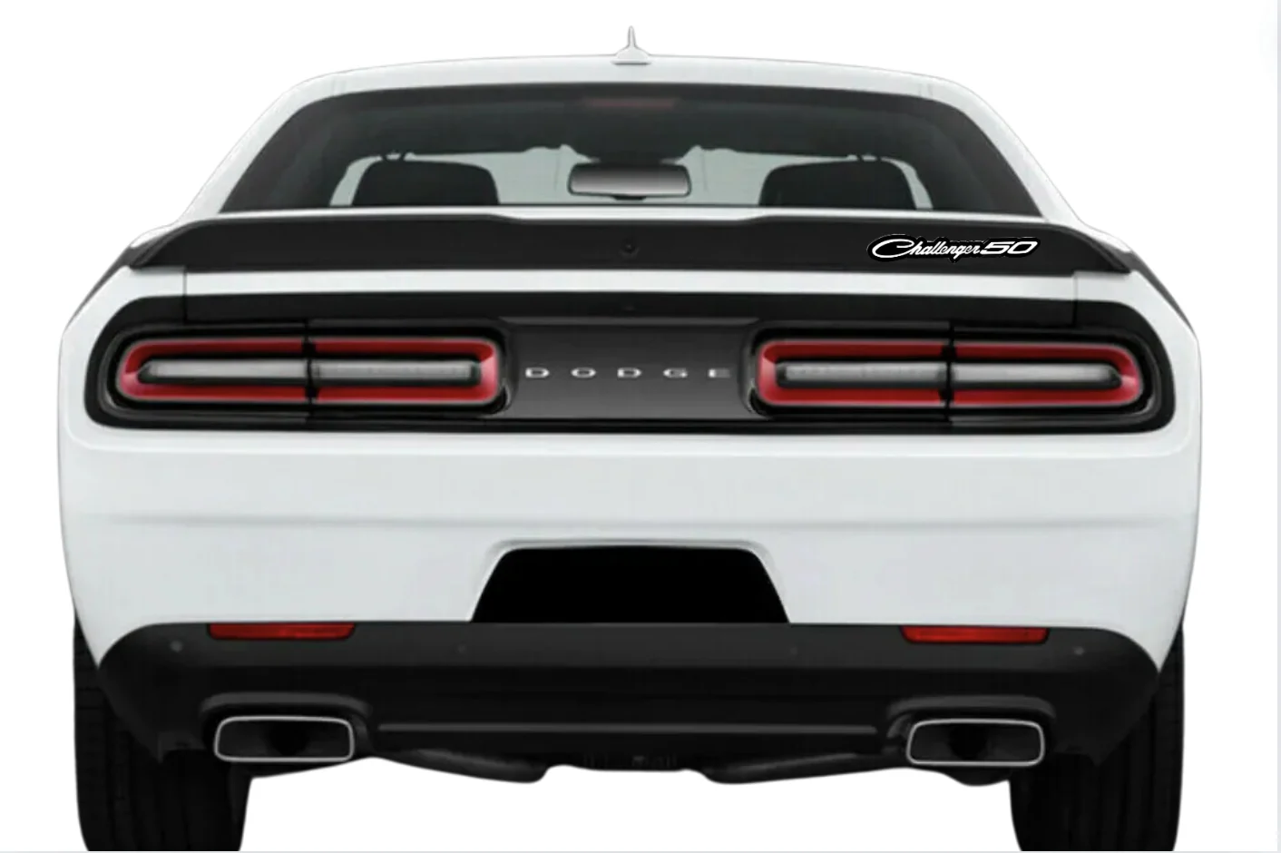 Dodge Emblem & Badge Set - Grille and Tailgate Dodge Challenger 50 logo - Image 3