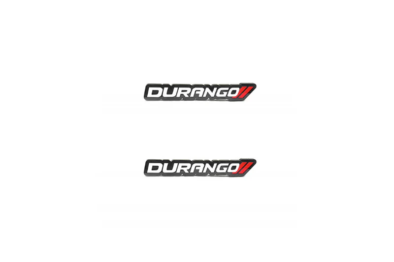 Dodge Emblem & Badge Set - Grille and Tailgate Durango logo (Type 2)