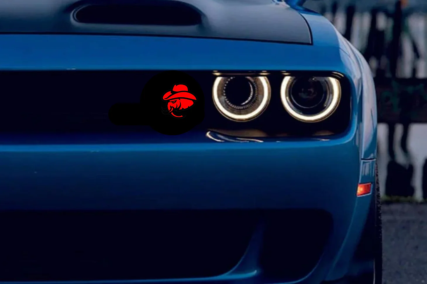 Dodge Emblem & Badge Set - Grille and Tailgate Hellephant Cowboy logo - Image 3