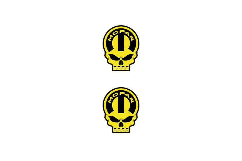 Dodge Emblem & Badge Set - Grille and Tailgate Mopar Skull logo (Type 13)