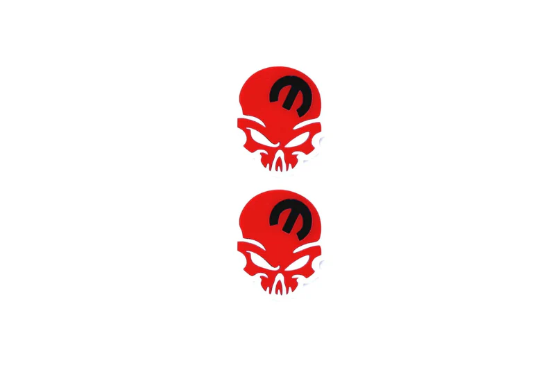 Dodge Emblem & Badge Set - Grille and Tailgate Mopar Skull logo (Type 6)