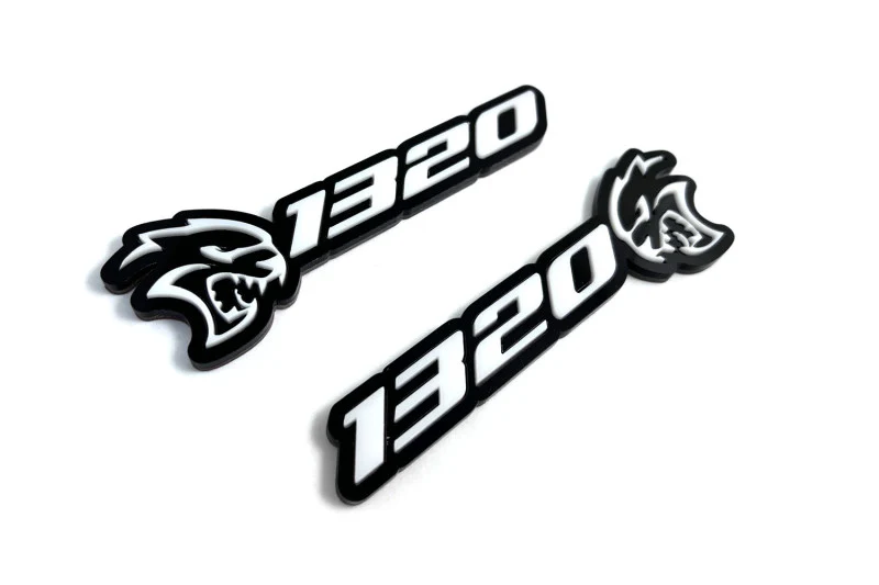 Dodge Emblem & Badges set with 1320 Hellcat logo - Image 4
