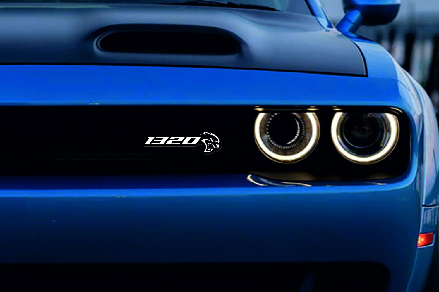 Dodge Emblem & Badges set with 1320 Hellcat logo - Image 5