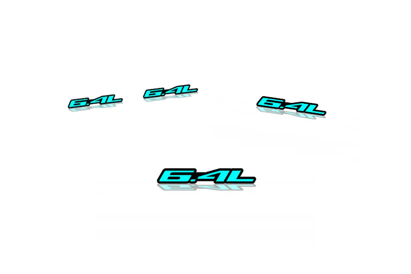 Dodge Emblem & Badges set with 6.4L logo