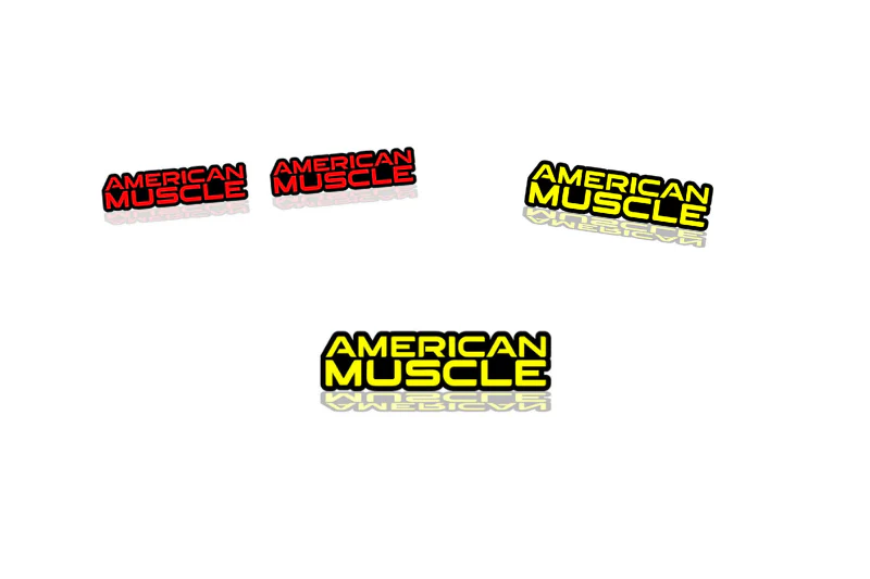 Dodge Emblem & Badges set with American Muscle logo