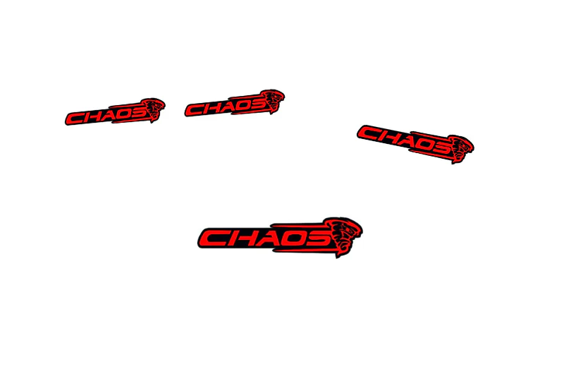 Dodge Emblem & Badges set with Chaos logo (Type 2)