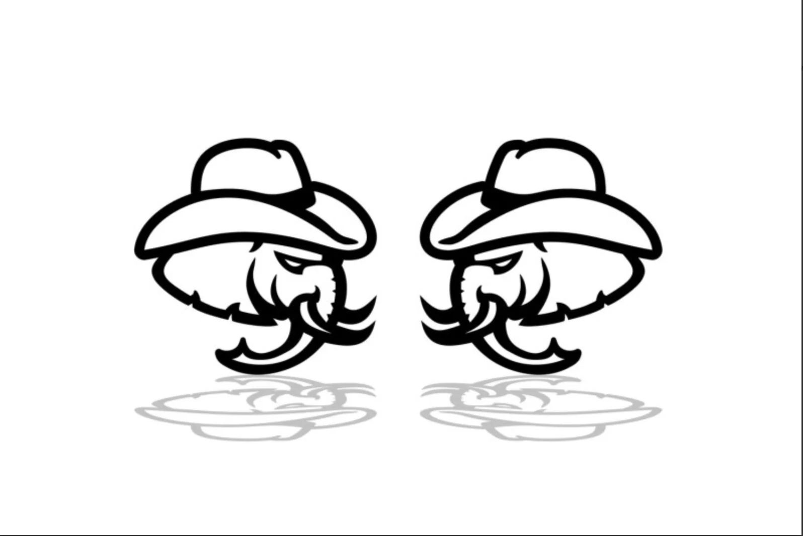 Dodge Emblem & Badges set with Hellephant Cowboy logo - Image 2
