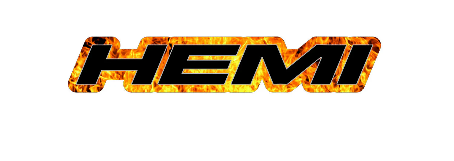 Dodge Emblem & Badges set with Hemi Fire logo - Image 2