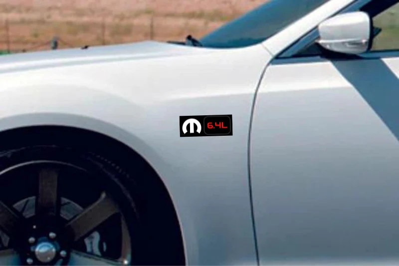 Dodge Emblem & Badges set with Mopar 6.4L logo - Image 4