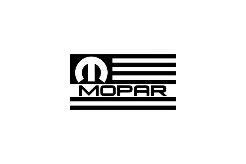 Dodge Emblem & Badges set with Mopar American Flag logo - Image 2