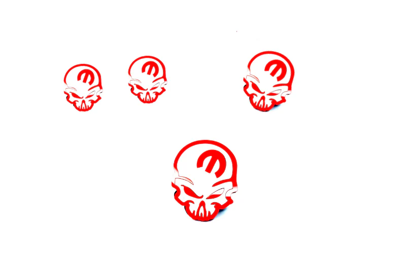 Dodge Emblem & Badges set with Mopar Skull logo (Type 5)