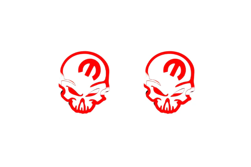 Dodge Emblem & Badges set with Mopar Skull logo (Type 5) - Image 2