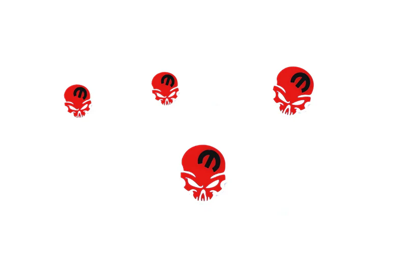 Dodge Emblem & Badges set with Mopar Skull logo (Type 6)