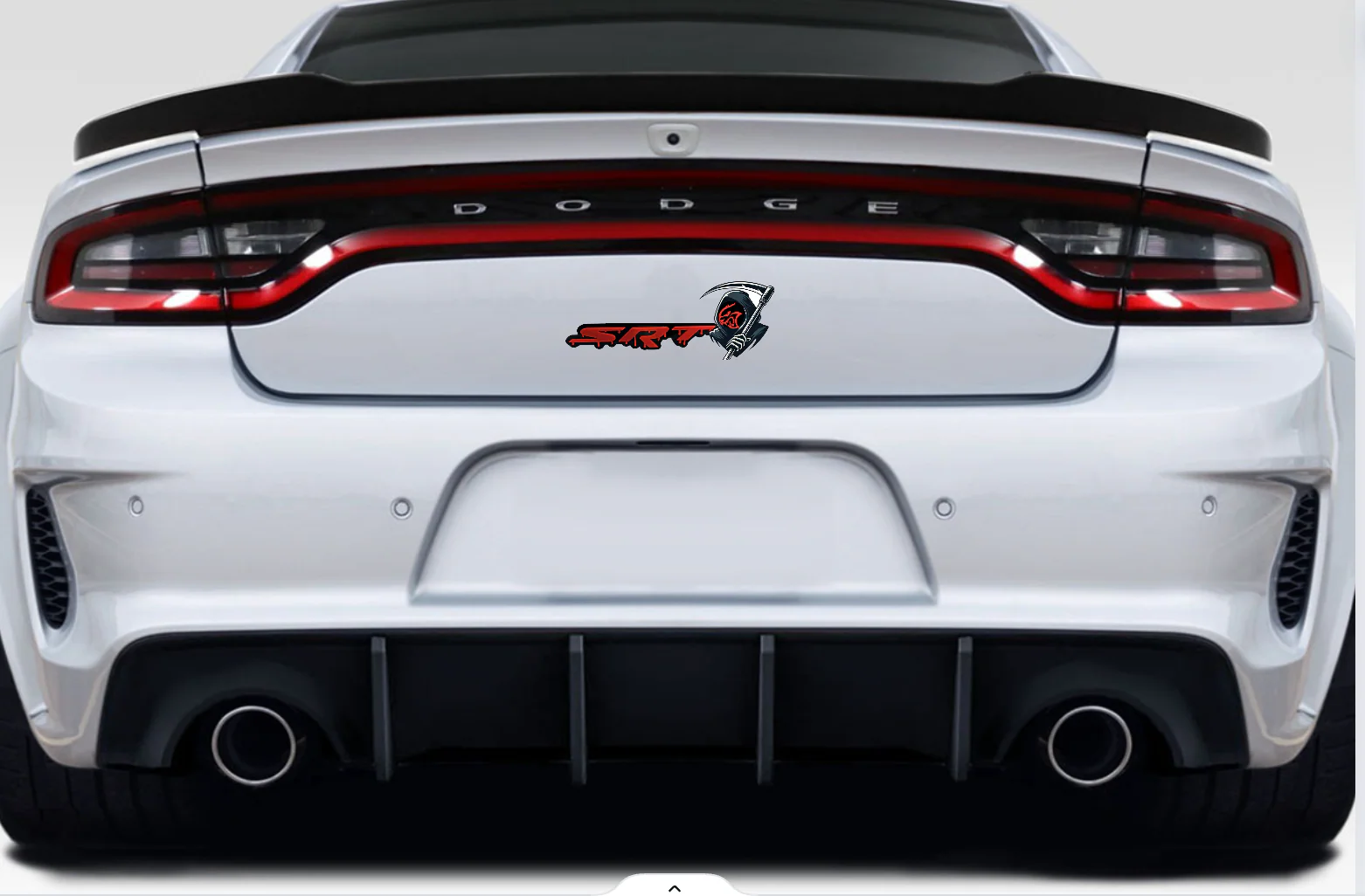 Dodge Emblem & Badges set with SRT Hellcat Grim Reaper logo - Image 6