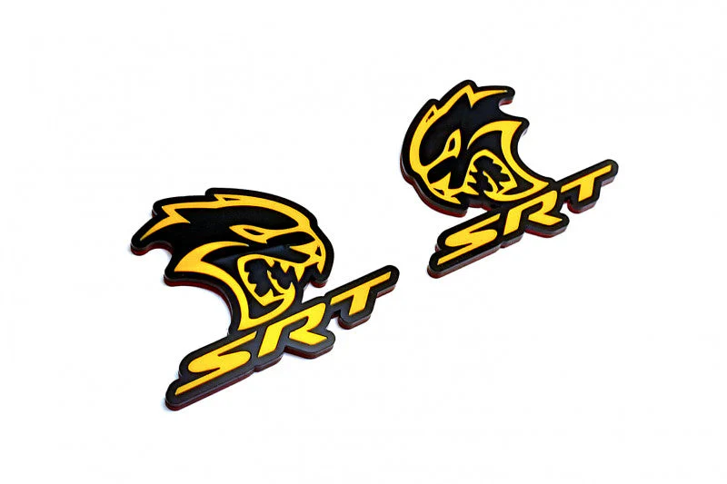 Dodge Emblem & Badges set with SRT Hellcat logo (Type 4) - Image 2