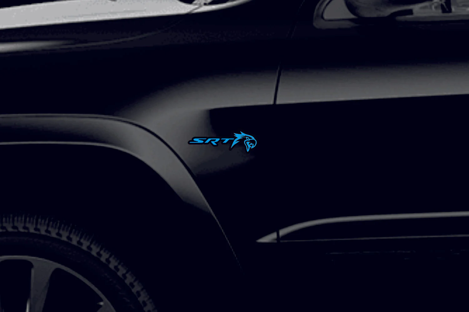 Dodge Emblem & Badges set with SRT Trackhawk logo - Image 5
