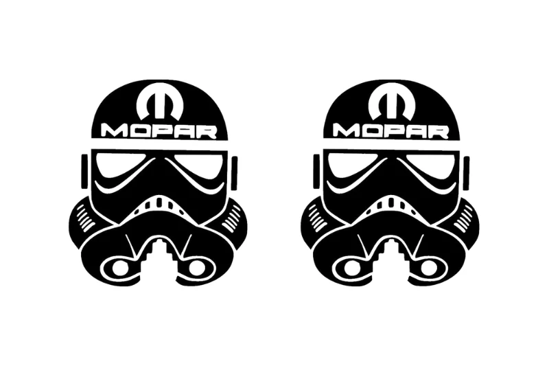 Dodge Emblem & Badges set with Storm Trooper Mopar logo - Image 3