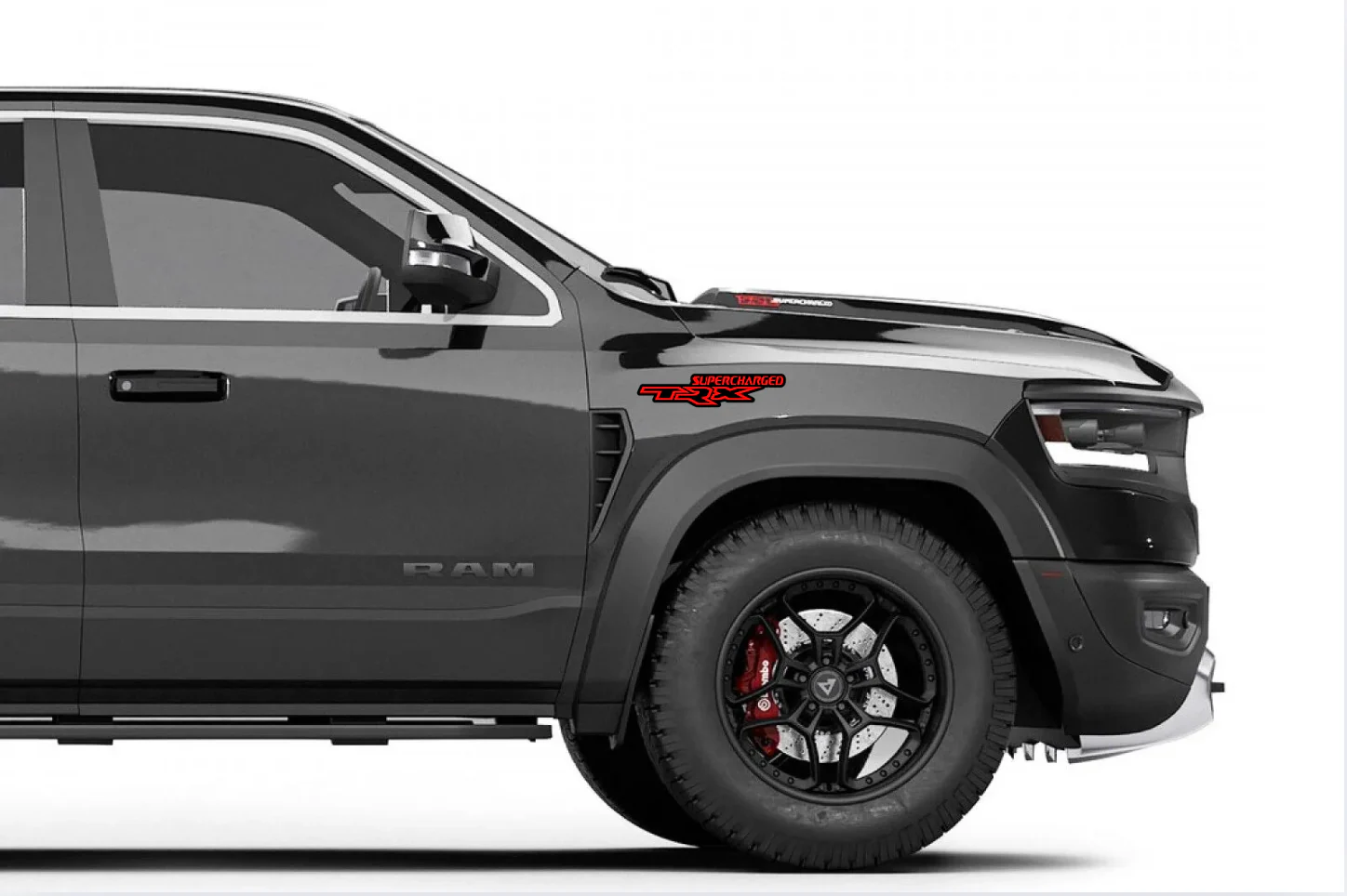 Dodge Emblem & Badges set with TRX Supercharged  logo - Image 4