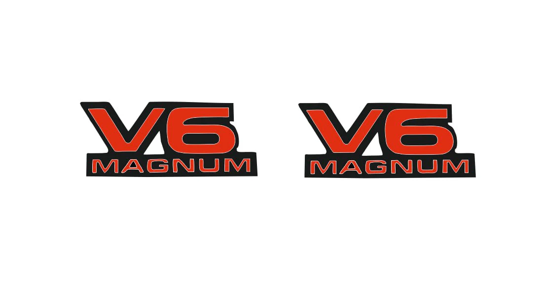 Dodge Emblem & Badges set with V6 Magnum logo - Image 2