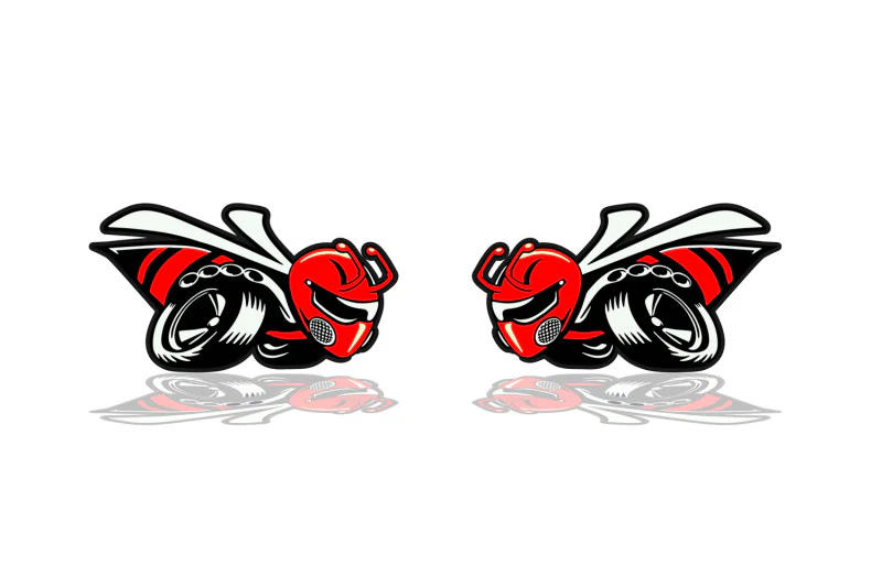 Dodge emblem for fenders with 1320 Scat Pack logo (type 3)