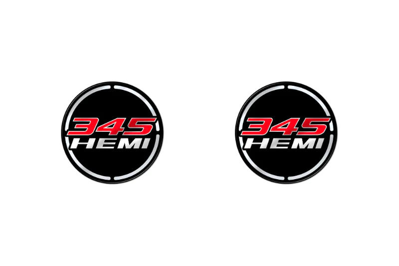 DODGE emblem for fenders with 345 HEMI logo (Type 3)