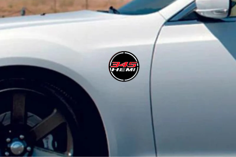 DODGE emblem for fenders with 345 HEMI logo (Type 3) - Image 2