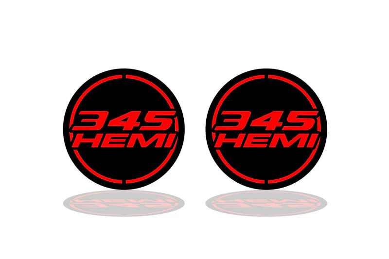 DODGE emblem for fenders with 345 HEMI logo (Type 4)