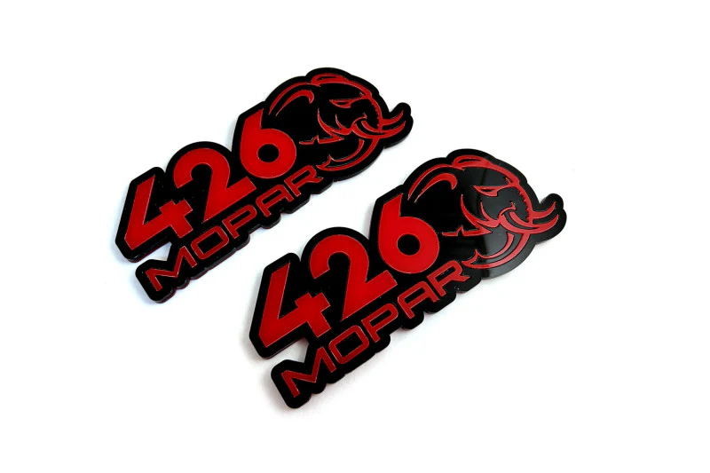 Chrysler emblem for fenders with 426 Mopar Hellephant logo - Image 2
