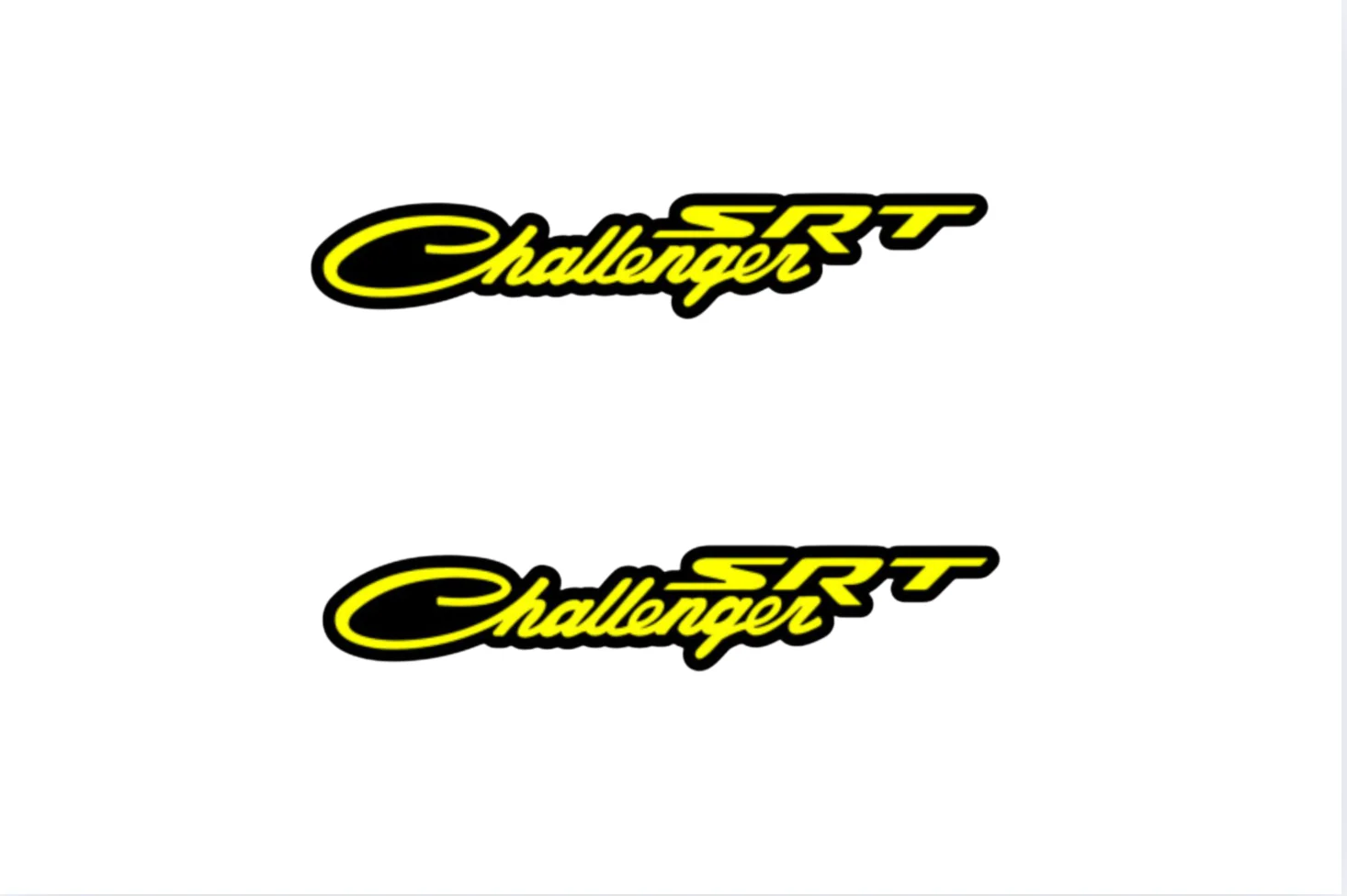 Dodge emblem for fenders with Dodge Challenger SRT logo
