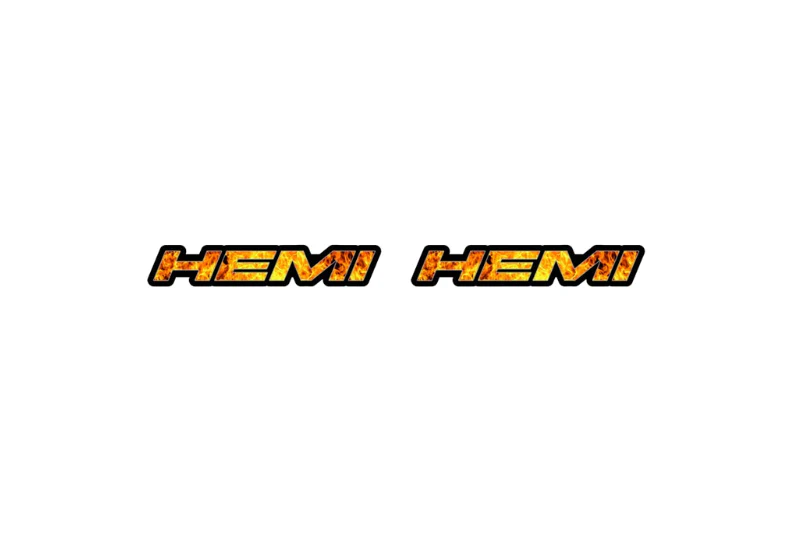 DODGE emblem for fenders with Hemi Fire logo