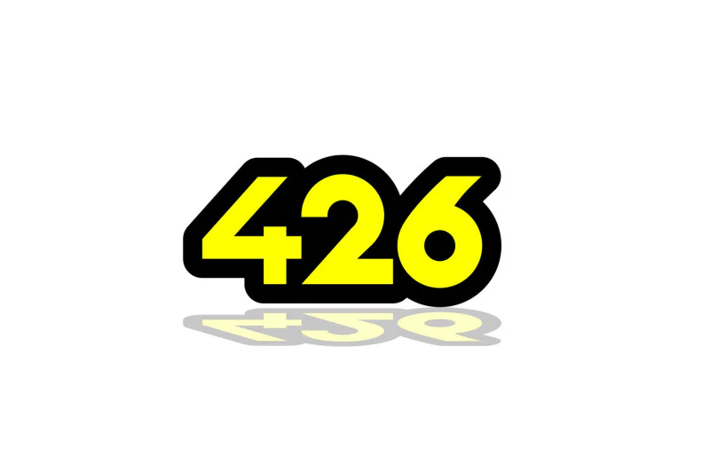 Dodge Illuminated LED Radiator Grille Emblems and Badges with 426 logo - Image 3