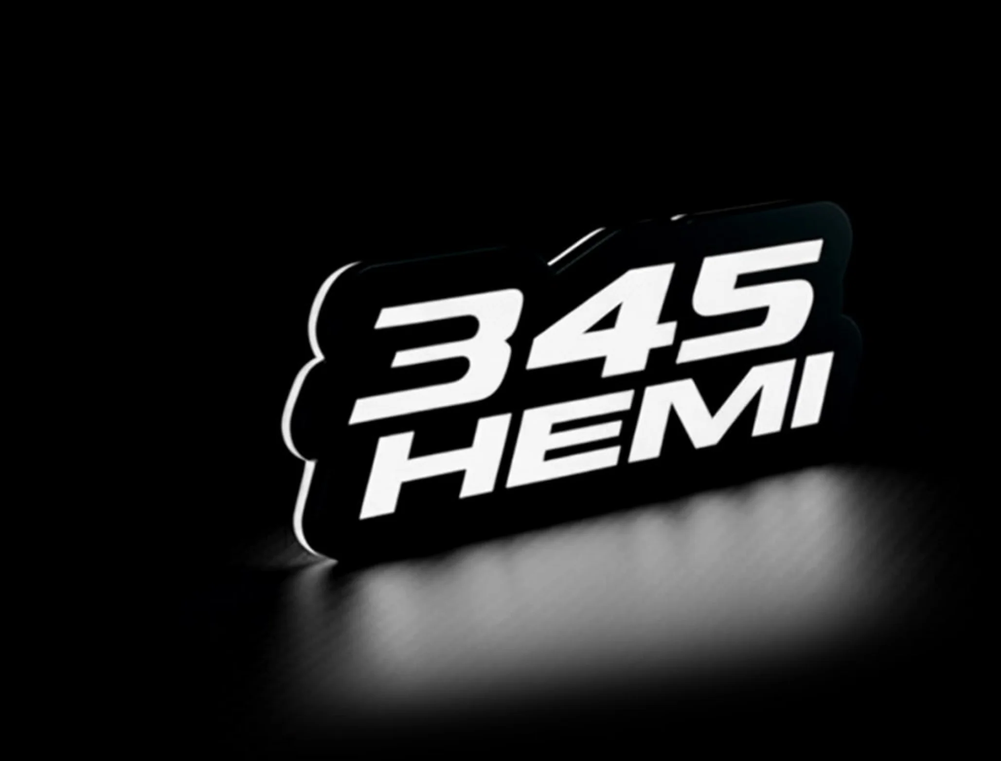 Chrysler Illuminated LED Radiator Grille Emblems and Badges with 345 Hemi logo (type 1) - Image 2