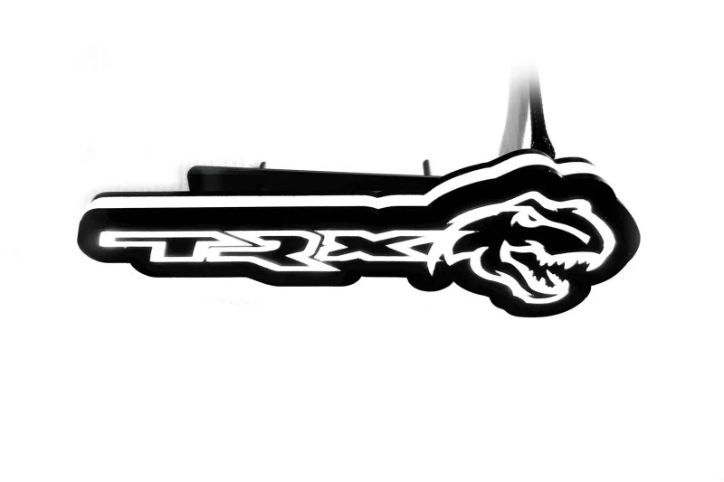 Dodge Illuminated LED Radiator Grille Emblems and Badges with TRX + Tirex logo - Image 3