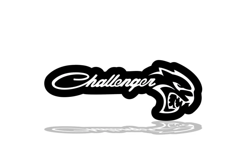 Dodge Illuminated LED Radiator Grille Emblems and Badges with Challenger Hellcat logo - Image 3