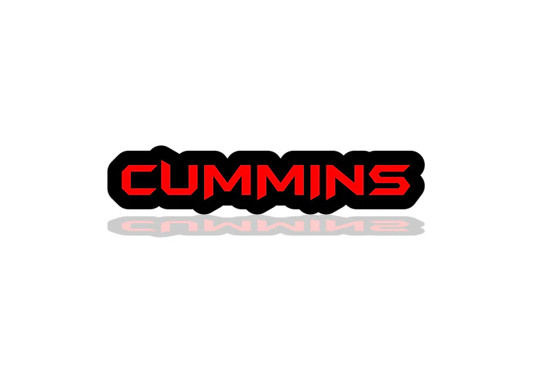 Dodge Illuminated LED Radiator Grille Emblems and Badges with Cummins (type 1) logo