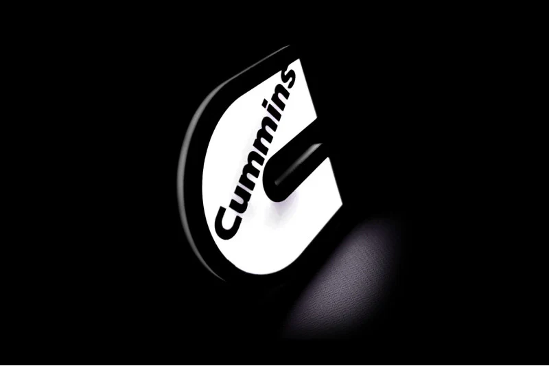 Dodge Illuminated LED Radiator Grille Emblems and Badges with Cummins (type 2) logo - Image 5