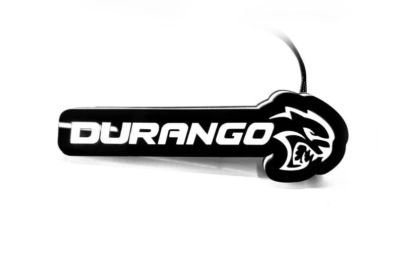 Dodge Illuminated LED Radiator Grille Emblems and Badges with Durango Hellcat logo - Image 5