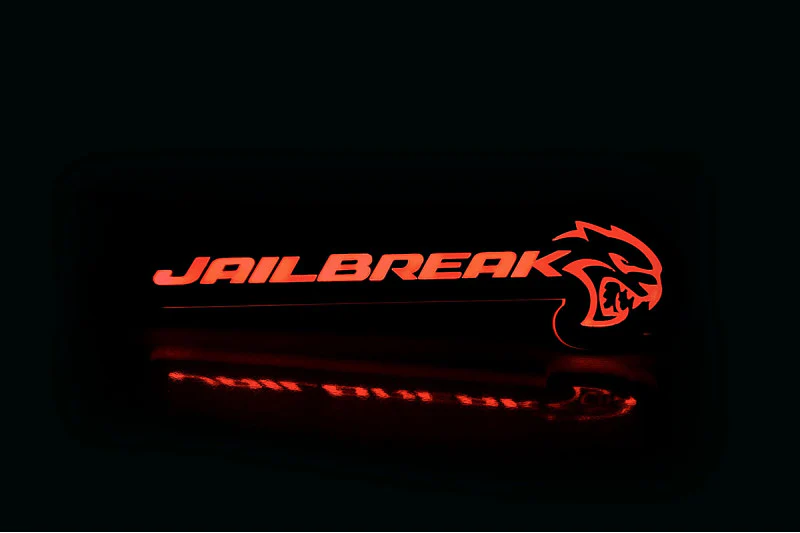 Dodge Illuminated LED Radiator Grille Emblems and Badges with Jailbreak Hellcat logo - Image 2
