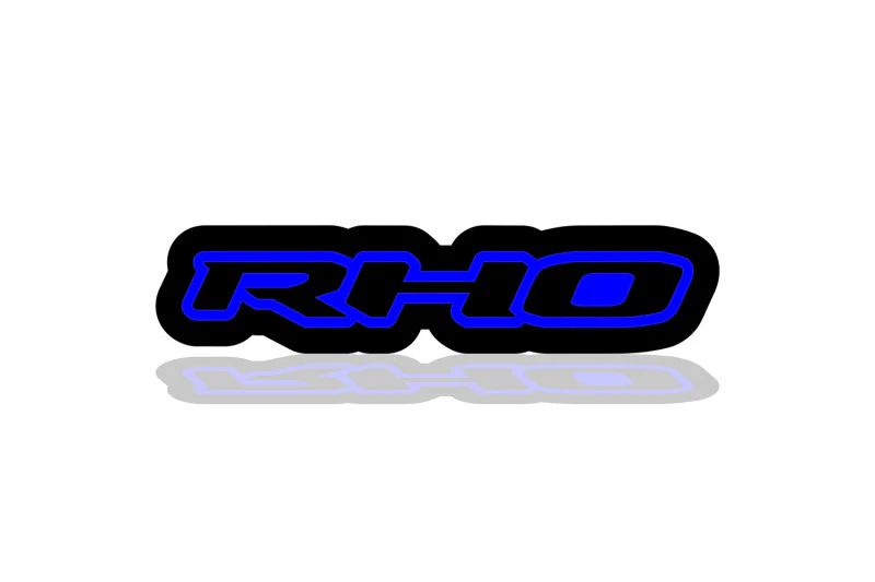 Dodge Illuminated LED Radiator Grille Emblems and Badges with logo RHO (type 2)