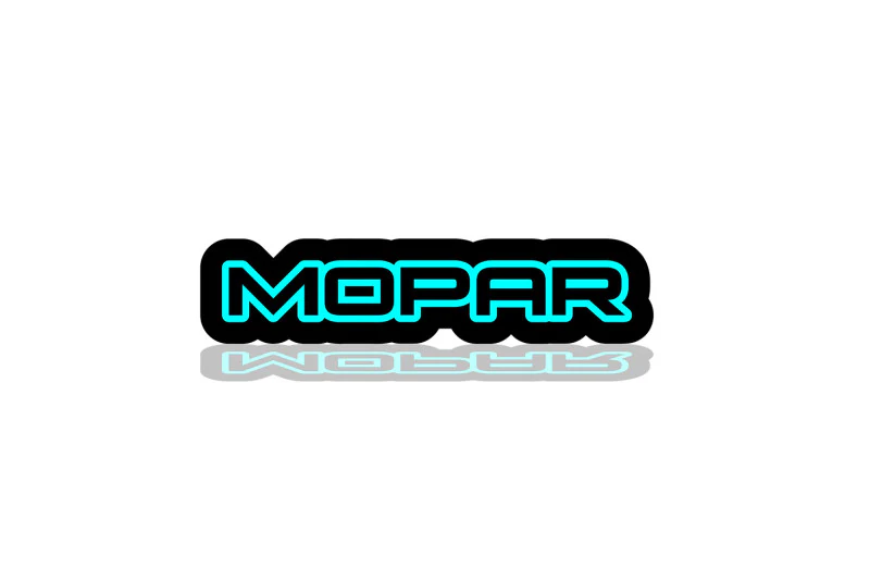 Dodge Illuminated LED Radiator Grille Emblems and Badges with Mopar (type 4) logo