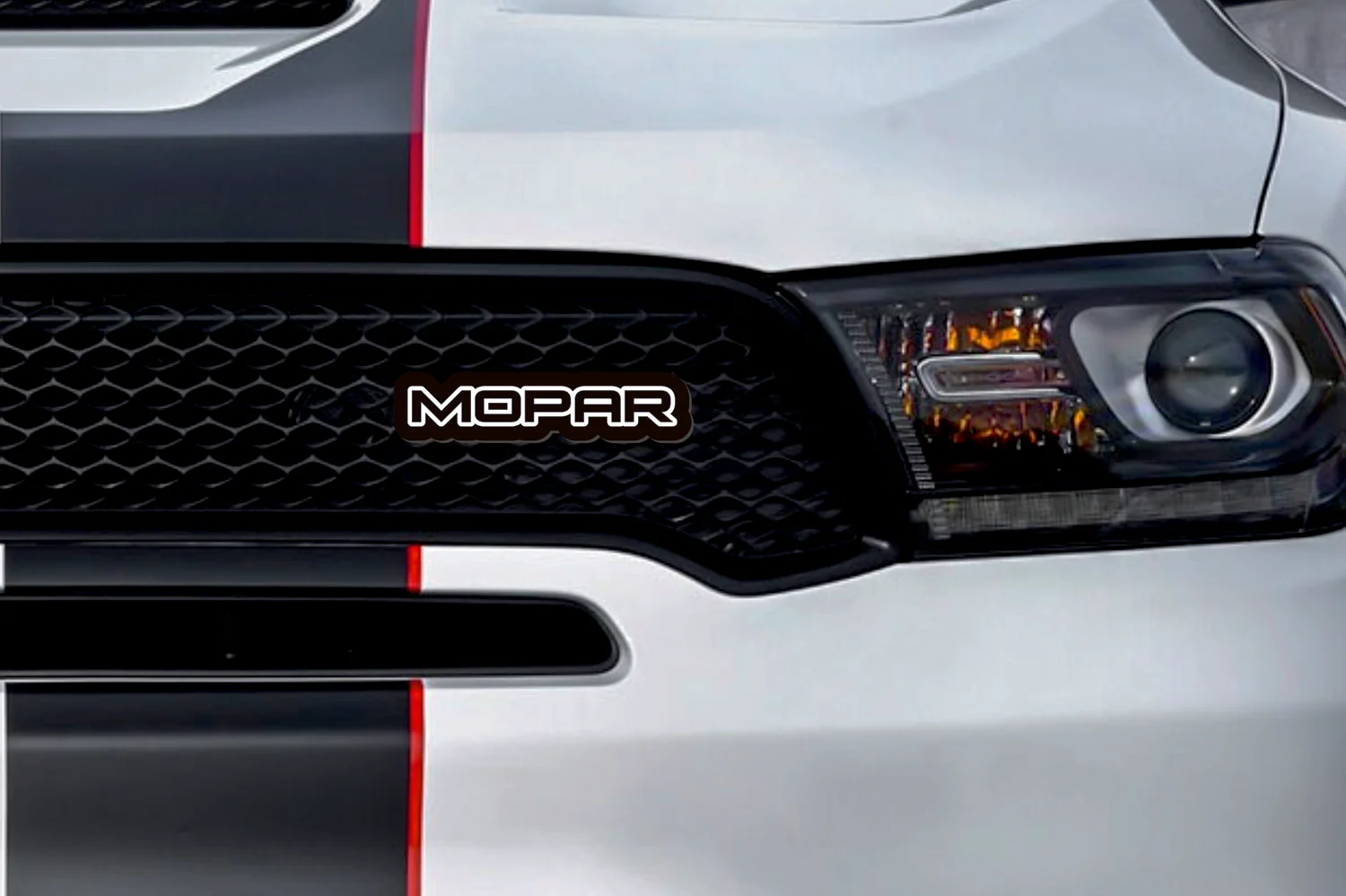 Dodge Illuminated LED Radiator Grille Emblems and Badges with Mopar (type 4) logo - Image 2