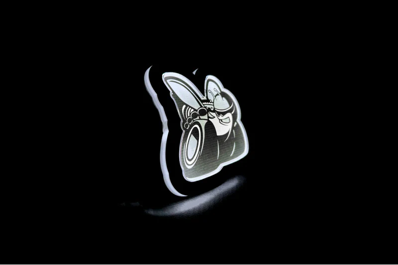 Dodge Illuminated LED Radiator Grille Emblems and Badges with Scatpack (type 1) logo