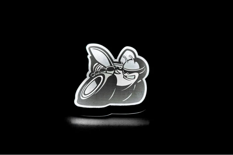 Dodge Illuminated LED Radiator Grille Emblems and Badges with Scatpack (type 1) logo - Image 2