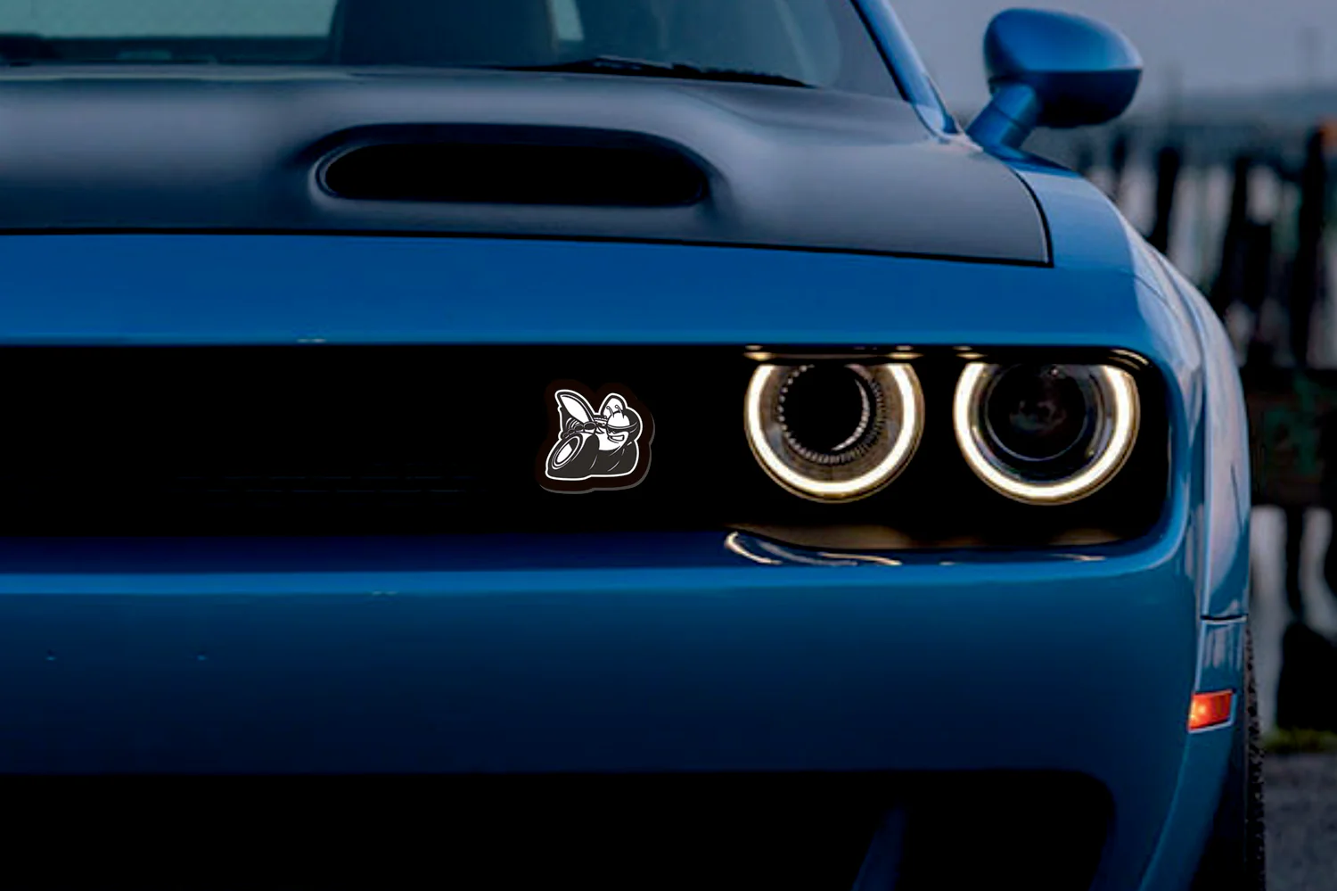 Dodge Illuminated LED Radiator Grille Emblems and Badges with Scatpack (type 1) logo - Image 8