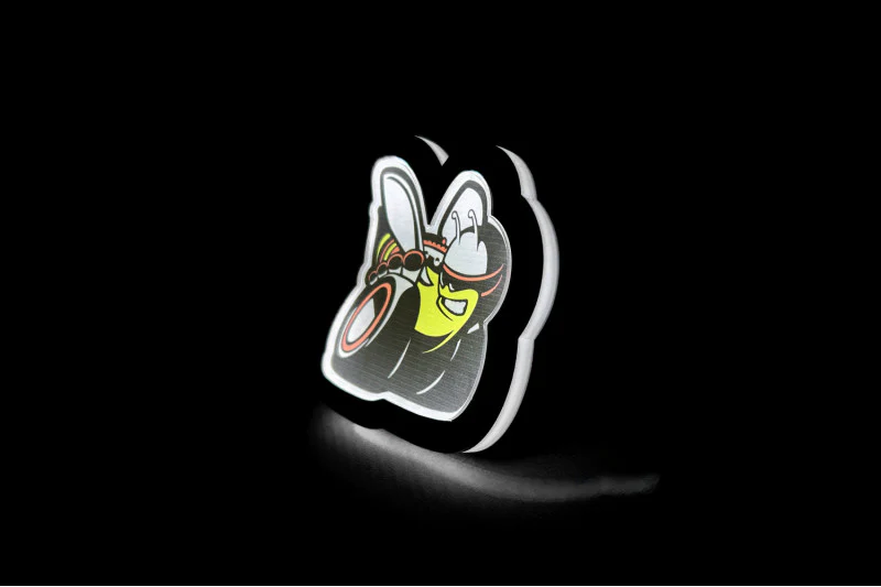 Dodge Illuminated LED Radiator Grille Emblems and Badges with Scatpack (type 2) logo - Image 3