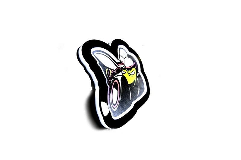 Dodge Illuminated LED Radiator Grille Emblems and Badges with Scatpack (type 2) logo - Image 4