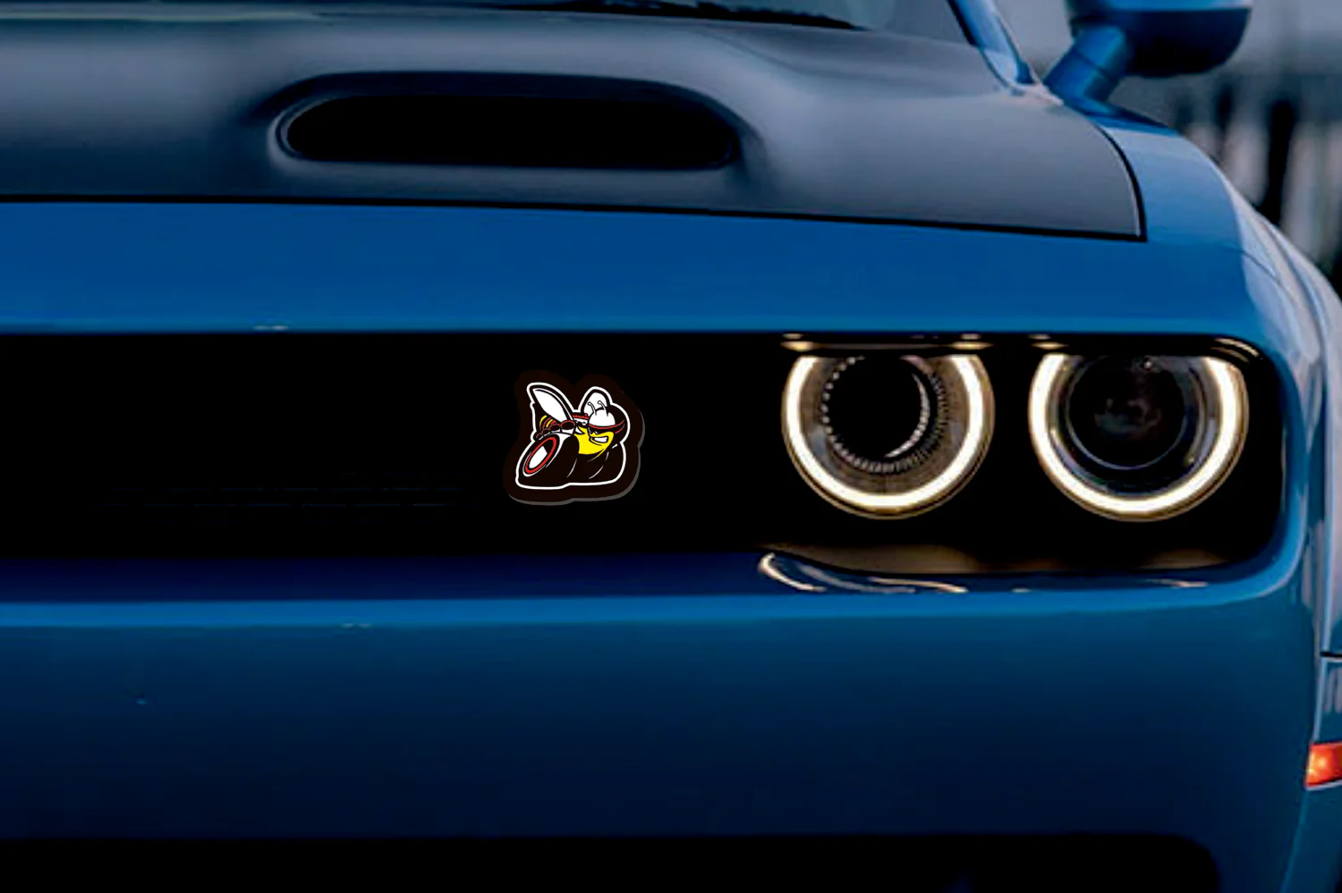 Dodge Illuminated LED Radiator Grille Emblems and Badges with Scatpack (type 2) logo - Image 7