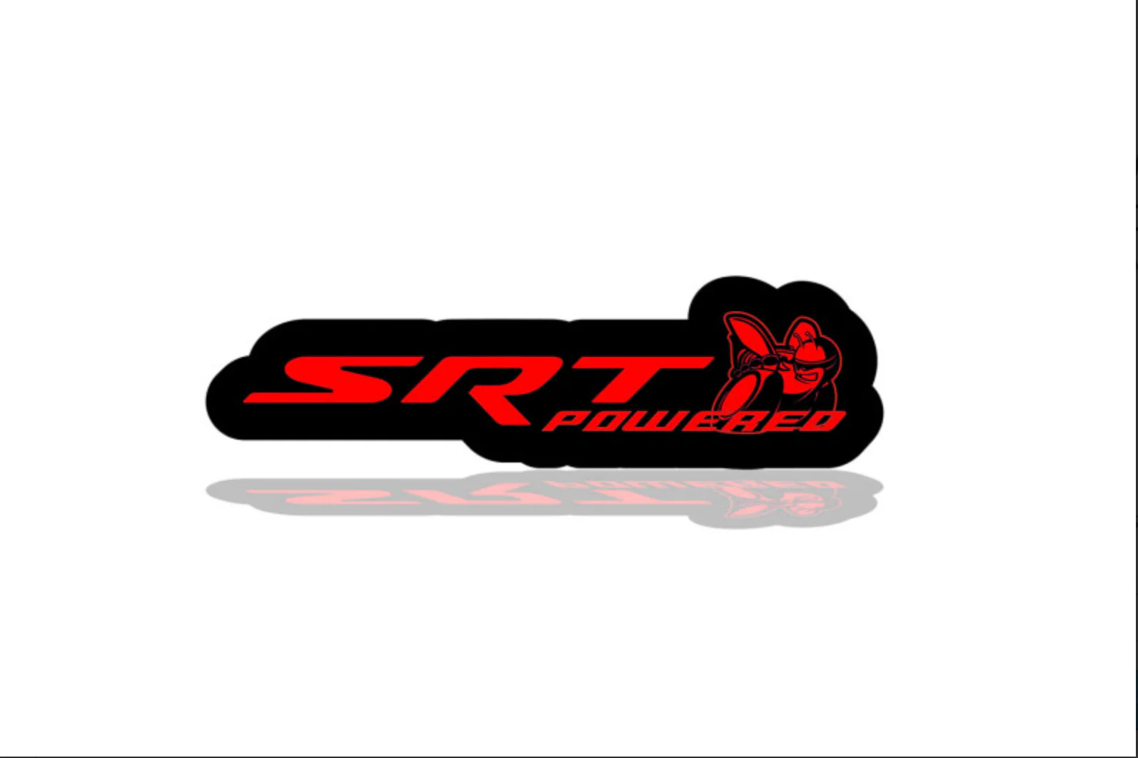 Dodge Illuminated LED Radiator Grille Emblems and Badges with SRT Powered Scatpack logo - Image 3