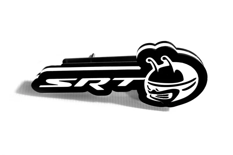 Dodge Illuminated LED Radiator Grille Emblems and Badges with SRT Scatpack Head logo - Image 3